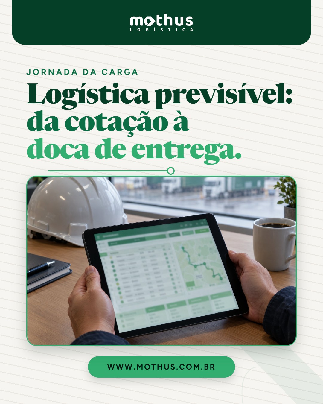 Capa do post 8 — Jornada da carga